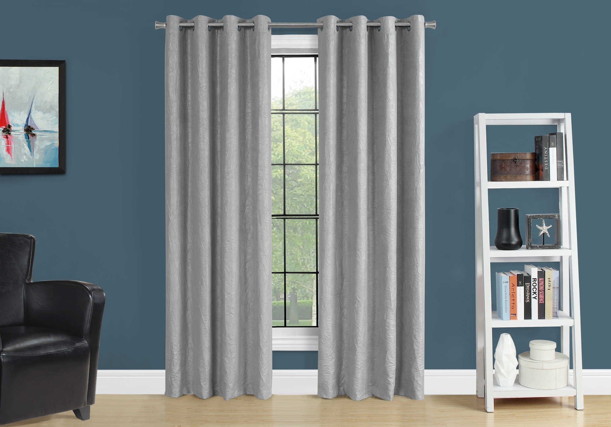 CURTAIN PANEL - 2PCS / 52"W X 95"H SILVER ROOM DARKENING