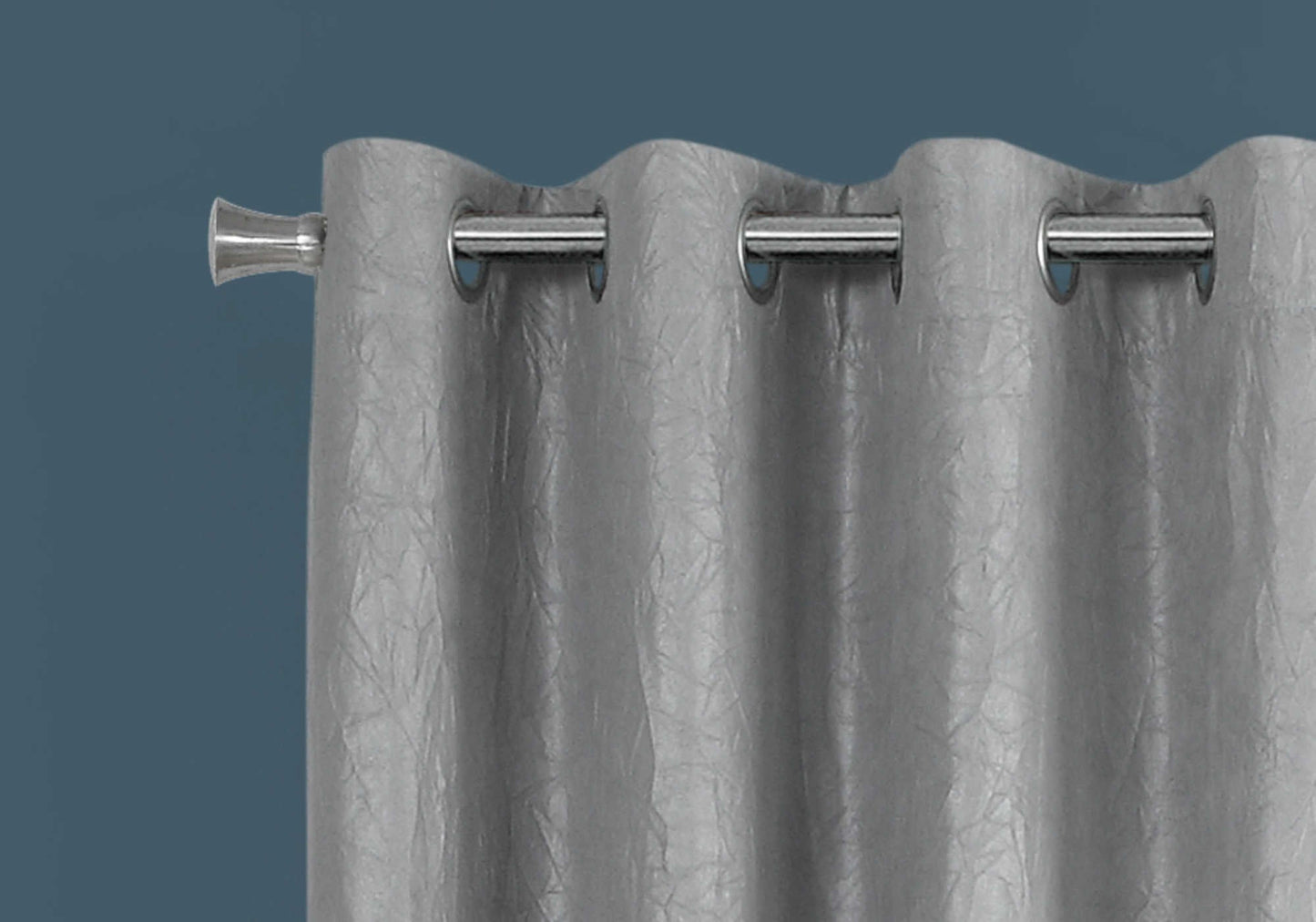 CURTAIN PANEL - 2PCS / 52"W X 95"H SILVER ROOM DARKENING