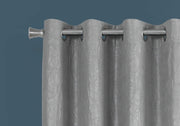 CURTAIN PANEL - 2PCS / 52"W X 95"H SILVER ROOM DARKENING