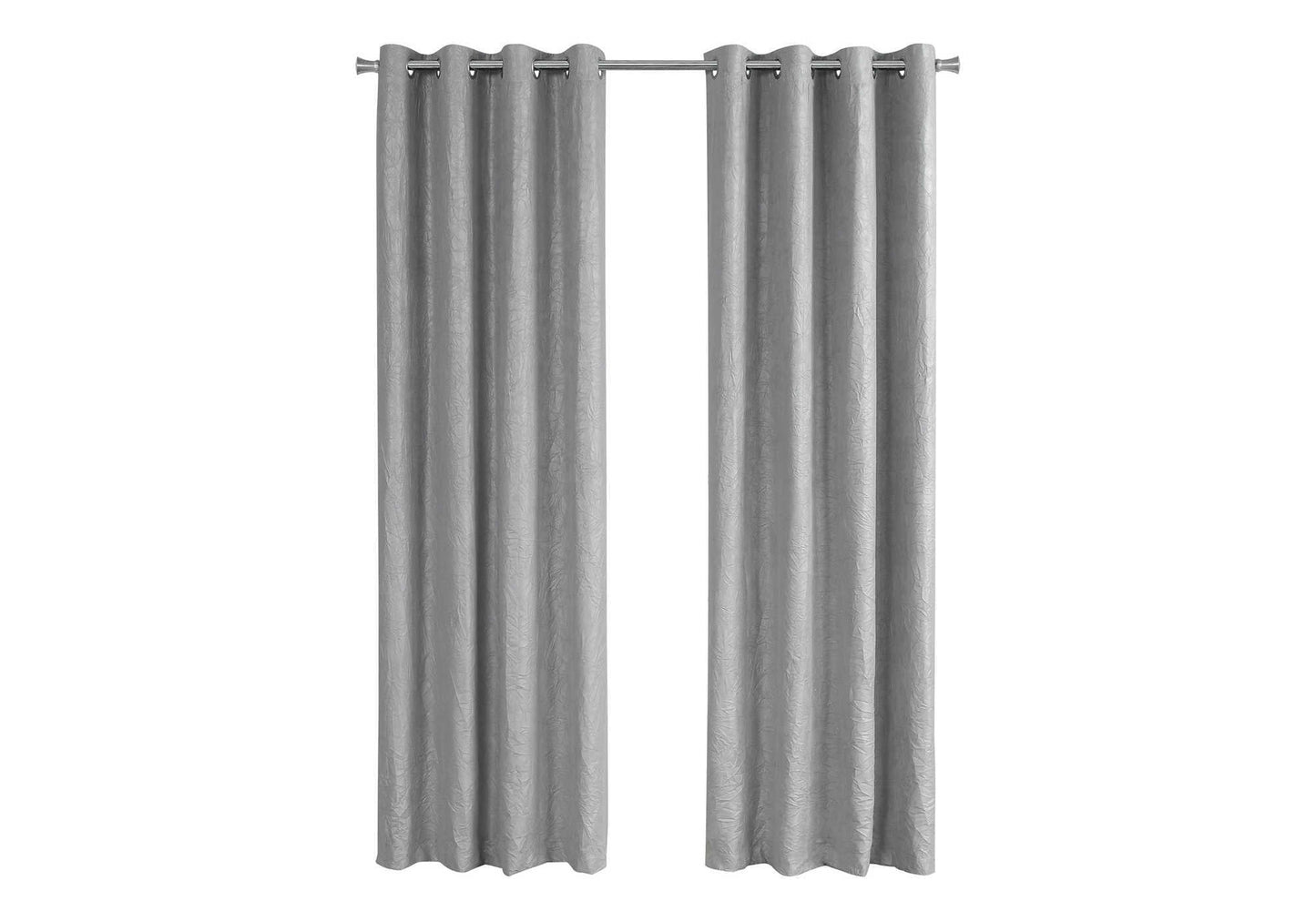 CURTAIN PANEL - 2PCS / 52"W X 95"H SILVER ROOM DARKENING